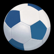 Blue & White Soccer Ball Magnet