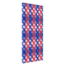 Blue White Stars Red Blue Stripes Stretched Canvas Prints