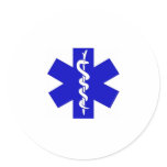    blue & white sticker