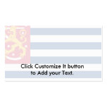 Blue-White Striped Finland (Unofficial), Fiji Business Card Template