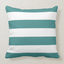 Blue & White Striped Pillow pillows