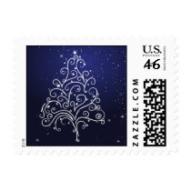 blue white swirl christmas tree postage by dooni_notebooks blue white swirl christmas tree postage