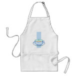 Blue White Teacup white blue Apron