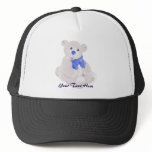 Blue & White Teddy Hat