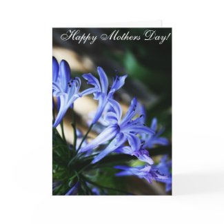 Blue Wildflower Mother's Day Card