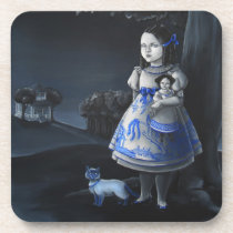 Blue Willow cork coasters