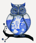Blue Willow Owl Shirt