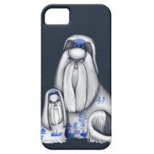 Blue Willow Shih Tzus iPhone 5 Case