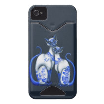 Blue Willow Siamese Cats casemate cases