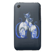 Blue Willow Siamese Cats casemate cases