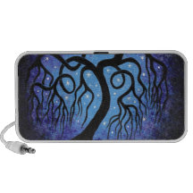 Blue willow tree. speeker travelling speakers