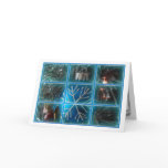 Blue Window Frame X-mas Card