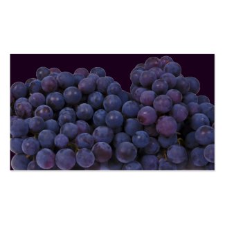 blue wine grape Double-Sided standard business cards (Pack of 100)