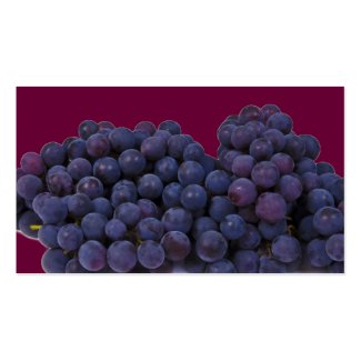 blue wine grape business card templates