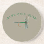 Blue Wing Olive Fly Beverage Coasters
