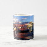Blue-Wing Teal Over Lasalle Sunset Mugs