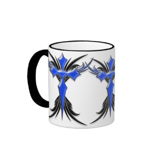 Blue Winged Cross mug