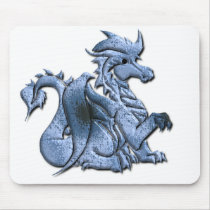 Blue Winged Dragon Mouse Pad