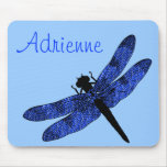 Blue Winged Dragonfly Mouse Mats