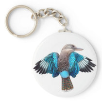 Blue Winged Kookaburra Keychain