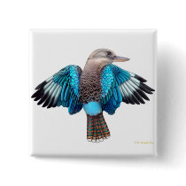 Blue Winged Kookaburra Pin