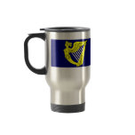 Blue Winged Maiden Harp, Ireland flag mugs