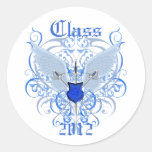Blue Winged Swords Class of Graduation Sticker