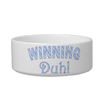 Blue: Winning Duh! Pet Bowl petbowl