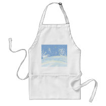 Blue Winter aprons