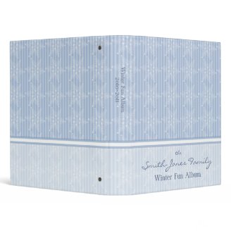 Blue Winter Custom 1" Binder