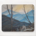 Blue Winter Mountains Mousepad