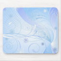 blue winter mousepads