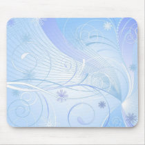 blue winter mousepads