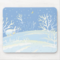 Blue Winter mousepads