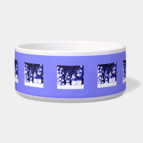 Blue Winter Snowman Family Dog Bowls