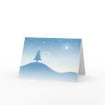 Blue Winter Wonderland Christmas Card