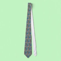 'Blue Winters Path' necktie ties