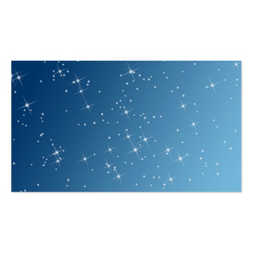 Blue with sparkles business cards (back side)