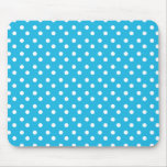 Blue with White Dots Mousepad