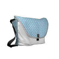 Blue With White Polka-Dot: Messenger Bag rickshawmessengerbag
