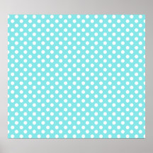 Blue with white polkadots print