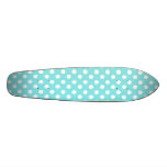 Blue with white polkadots skate deck