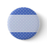 Blue with white stars. Pattern. Button