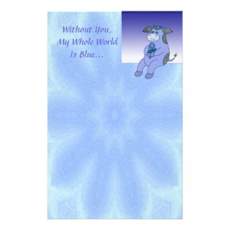 Blue Without You Customized Stationery