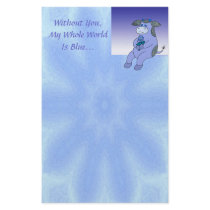 Blue Without You stationery by dradcliffe Blue Without You stationery