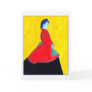 Blue Woman Greeting Card