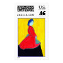 Blue Woman Stamp