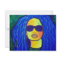 Blue Woman Sunglasses by Piliero invitations by piliero Blue Woman Sunglasses by Piliero invitations