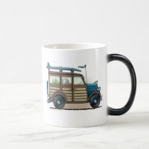 Blue Woody Wagon Mugs mugs