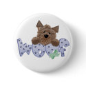 Blue Woof Dog buttons